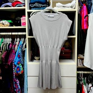 Zara gray knit dress size M